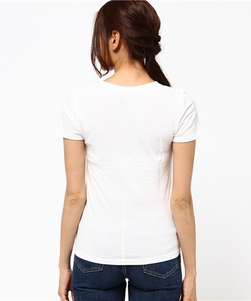 COLONY 2139（コロニートゥーワンスリーナイン）の「天竺コットンVネック半袖Tシャツ（Tシャツ/カットソー・レディース・ブラック/グレー/ホワイト・SMALL/MEDIUM/LARGE）」の9枚目の写真