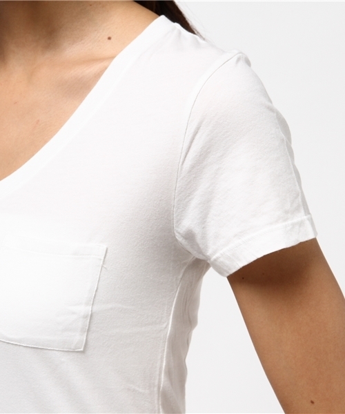 COLONY 2139（コロニートゥーワンスリーナイン）の「天竺コットンVネック半袖Tシャツ（Tシャツ/カットソー・レディース・ブラック/グレー/ホワイト・SMALL/MEDIUM/LARGE）」の11枚目の写真