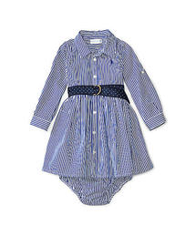 POLO RALPH LAUREN CHILDRENSWEAR | ベンガルストライプド ドレス & ブルマー(シャツワンピース)