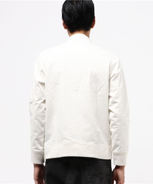 rovtski（ロフトスキー）の「9.2ozデニムMA-1（MA-1・メンズ・ホワイト・MEDIUM/LARGE）」の3枚目の写真