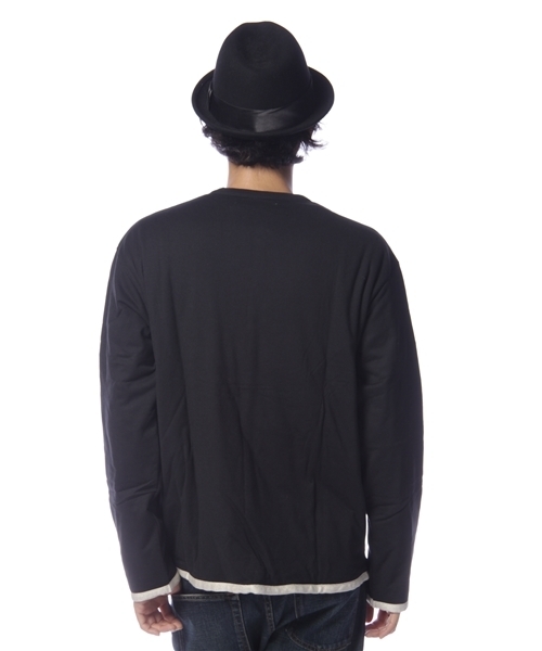 International Gallery BEAMS（インターナショナルギャラリービームス）の「MICCHY HORRY / Uネックカーディガン（カーディガン/ボレロ・メンズ・グレー/ブラック・SMALL/MEDIUM/LARGE）」の5枚目の写真