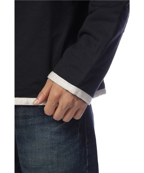 International Gallery BEAMS（インターナショナルギャラリービームス）の「MICCHY HORRY / Uネックカーディガン（カーディガン/ボレロ・メンズ・グレー/ブラック・SMALL/MEDIUM/LARGE）」の7枚目の写真