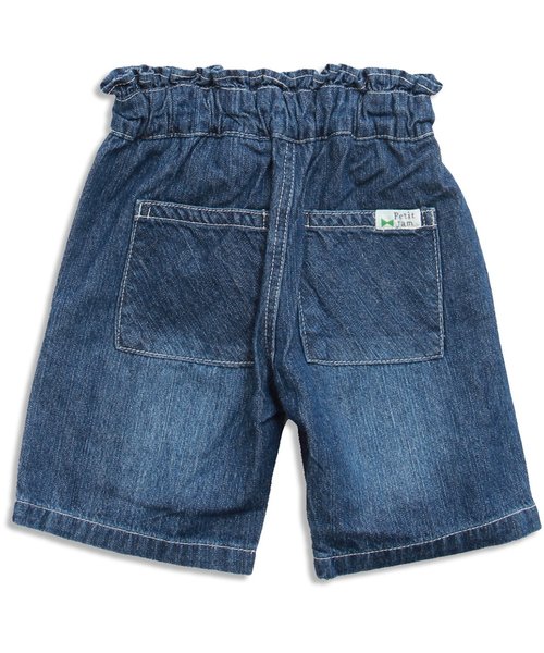 Petit jam（プチジャム）の「無地とチェックの窓ポケットデニムパンツ 5分丈（デニムパンツ・キッズ・ブルー/サックスブルー/キナリ・95/100/120/90/80/110/130）」の18枚目の写真