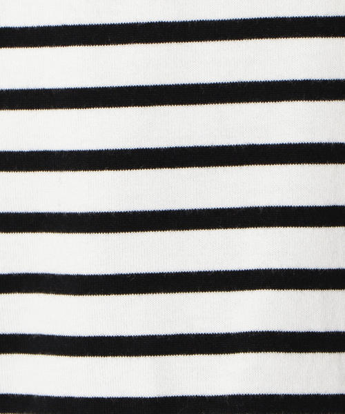 SHIPS Days(シップスデイズ)の「SHIPS Days STANDARD: ソフトコットン TEE (ボーダー)(Tシャツ/カットソー・レディース・ホワイト/ピンク/ダークオリーブ/ネイビー・M~L/S~M)」の13枚目の写真