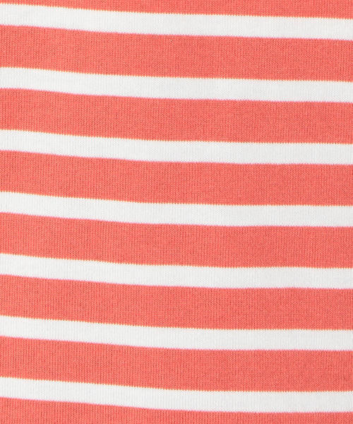 SHIPS Days(シップスデイズ)の「SHIPS Days STANDARD: ソフトコットン TEE (ボーダー)(Tシャツ/カットソー・レディース・ホワイト/ピンク/ダークオリーブ/ネイビー・M~L/S~M)」の14枚目の写真