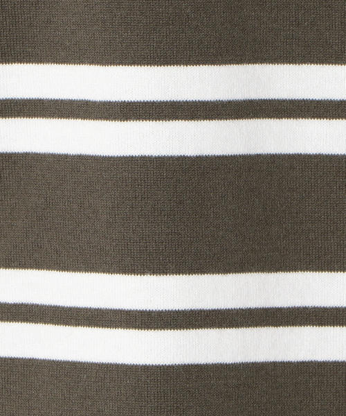 SHIPS Days(シップスデイズ)の「SHIPS Days STANDARD: ソフトコットン TEE (ボーダー)(Tシャツ/カットソー・レディース・ホワイト/ピンク/ダークオリーブ/ネイビー・M~L/S~M)」の15枚目の写真