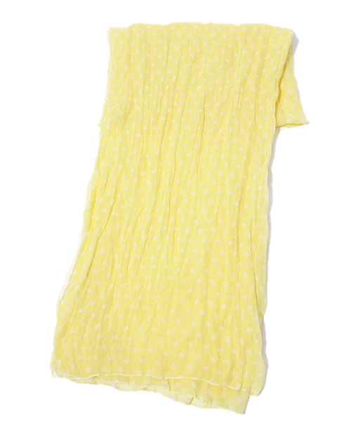 603（ロクマルサン）の「603 ドットストール（ストール/ショール・メンズ・オフホワイト/ブラック/ブルー/イエロー/ピンク・FREE）」の4枚目の写真