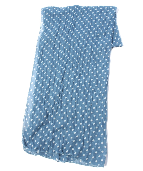 603（ロクマルサン）の「603 ドットストール（ストール/ショール・メンズ・オフホワイト/ブラック/ブルー/イエロー/ピンク・FREE）」の3枚目の写真