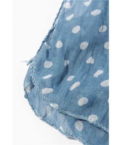 603（ロクマルサン）の「603 ドットストール（ストール/ショール・メンズ・オフホワイト/ブラック/ブルー/イエロー/ピンク・FREE）」の6枚目の写真