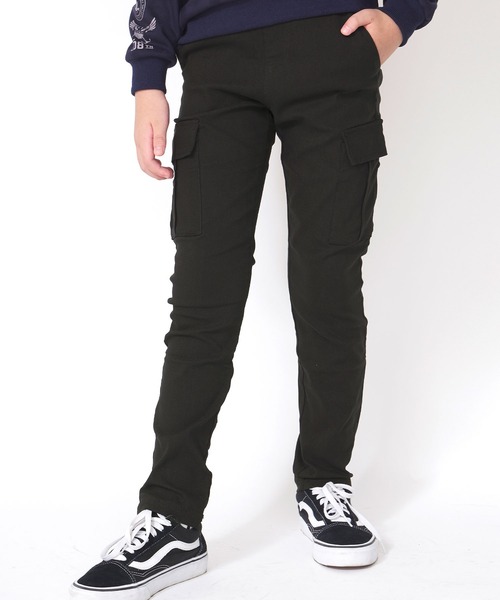 KRIFF MAYER Kid's Collection(クリフメイヤーキッズコレクション)の「マイニチパンツ(カーゴタイプ)(カーゴパンツ・キッズ・ベージュ/ネイビー/カーキ/チャコール/ダークグレー・120/130/140/150/160)」の3枚目の写真