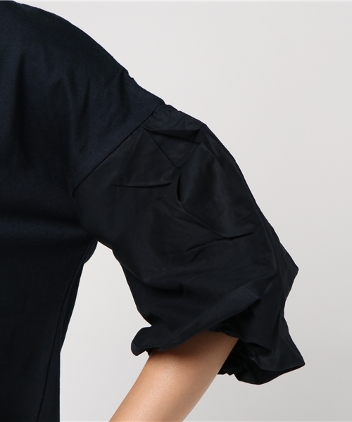 earth music&ecology（アースミュージックアンドエコロジー）の「・バルーンスリーブプルオーバー（Tシャツ/カットソー・レディース・オフホワイト/ネイビー/ベージュ/カーキ・FREE）」の9枚目の写真