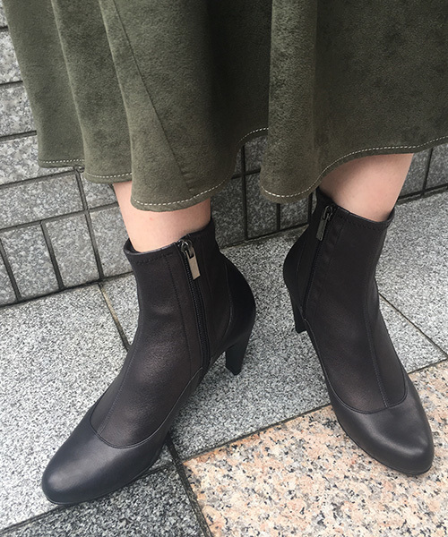 STUDIOUS（ステュディオス）の「レイヤードストレッチブーツ（ブーツ・レディース・ブラック/カーキ/グレー・S/M）」の8枚目の写真