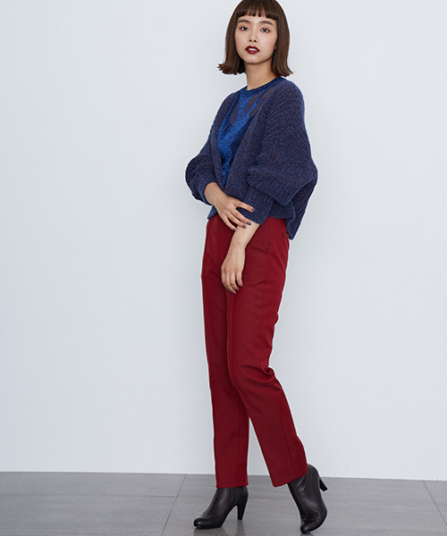 STUDIOUS（ステュディオス）の「レイヤードストレッチブーツ（ブーツ・レディース・ブラック/カーキ/グレー・S/M）」の5枚目の写真