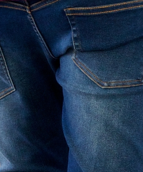 MONKEY TIME（モンキータイム）の「MT∴ ハイパーストレッチ デニム 911/ジェギンズ　（デニムパンツ・メンズ・ブラック/ネイビー・SMALL/MEDIUM/LARGE）」の7枚目の写真