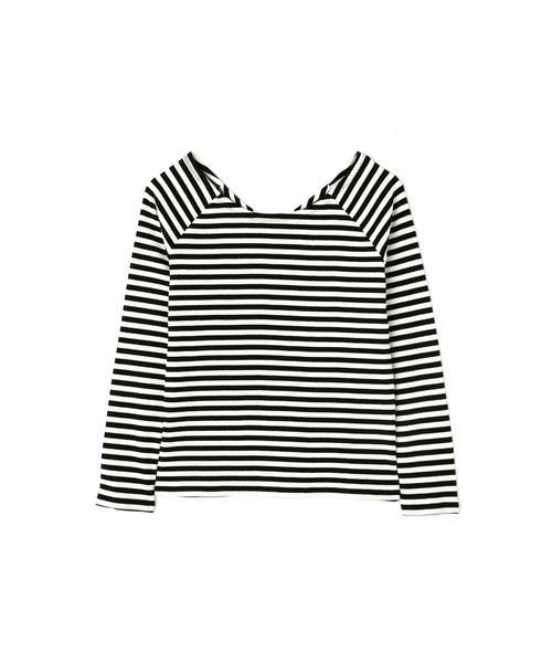 FREE'S MART(フリーズマート)の「テレコボートネックプルオーバー(Tシャツ/カットソー・レディース・ホワイト/ブラック/パープル/ホワイト系その他・FREE)」の3枚目の写真