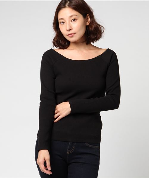 FREE'S MART(フリーズマート)の「テレコボートネックプルオーバー(Tシャツ/カットソー・レディース・ホワイト/ブラック/パープル/ホワイト系その他・FREE)」の9枚目の写真