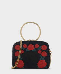 ローズエンブロイダリースリングバッグ / ROSE EMBROIDERY SLING BAG