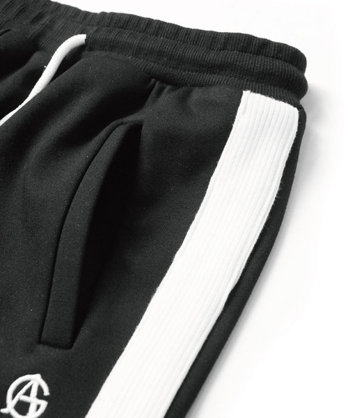 GALLIS ADDICTION（ガリスアディクション）の「GAリブラインジャージパンツ（その他パンツ・メンズ・ブラック×ホワイト/ブラック×ブラック/ダークグリーン・M/S/L）」の6枚目の写真