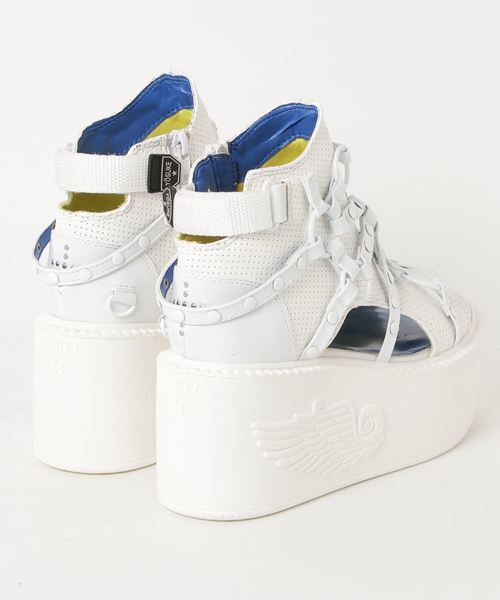 YOSUKE(ヨースケ)の「「YOSUKE/ヨースケ」厚底ベルティッドブーツサンダル(サンダル・レディース・ブラック×レッド/ホワイト系その他/ブラック/イエロー系その他/ブラック×ホワイト/グリーン系その他・M/L/LL/S)」の7枚目の写真