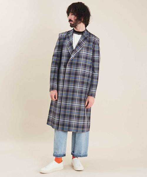 チェックセミダブルチェスターコート（チェスターコート）｜UNITED