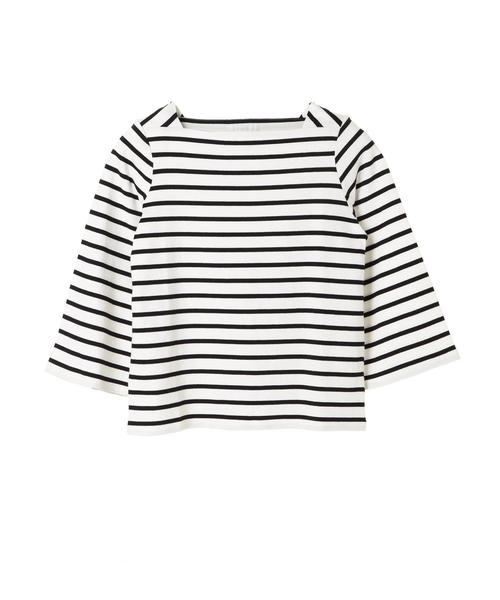 AMERICAN HOLIC（アメリカンホリック）の「・袖フレアーボーダープルオーバー（Tシャツ/カットソー・レディース・ピンク/オフホワイト/ブルー/ブラック・M/L）」の5枚目の写真