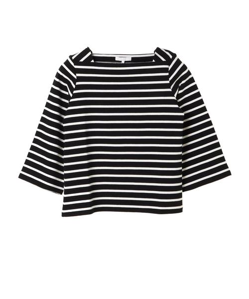 AMERICAN HOLIC（アメリカンホリック）の「・袖フレアーボーダープルオーバー（Tシャツ/カットソー・レディース・ピンク/オフホワイト/ブルー/ブラック・M/L）」の6枚目の写真