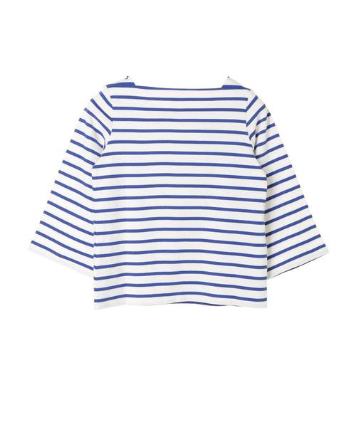 AMERICAN HOLIC（アメリカンホリック）の「・袖フレアーボーダープルオーバー（Tシャツ/カットソー・レディース・ピンク/オフホワイト/ブルー/ブラック・M/L）」の16枚目の写真