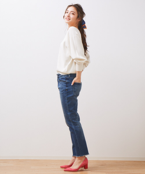 Au BANNISTER（オゥバニスター）の「Hana4コラボ◇ブロックヒールミドルパンプス（パンプス・レディース・ブラック/ベージュ/ピンク・39/35/36/37/38）」の10枚目の写真