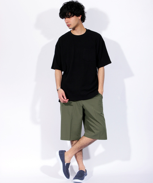 ８(eight)（エイト）の「ショートパンツ チノ ハーフパンツ ナイロン アメカジ（その他パンツ・メンズ・ブラック/ネイビー/カーキ・MEDIUM/LARGE/X-LARGE）」の5枚目の写真