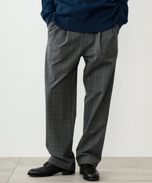 STUDIOUS | 【STUDIOUS】TRグレンチェックワイドスラック(スラックス)