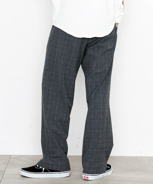 STUDIOUS（ステュディオス）の「【STUDIOUS】TRグレンチェックワイドスラック（スラックス・メンズ・グレー/ブラウン・1/2/3）」の17枚目の写真