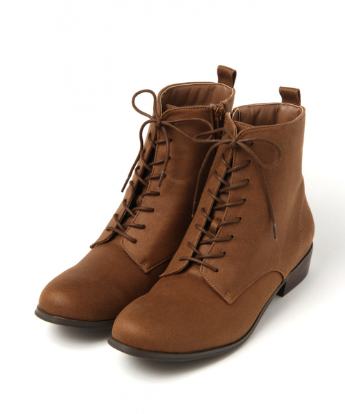 niko and...（ニコアンド）の「オリジナルレースアップブーツ（ブーツ・レディース・ブラック/グレー/キャメル・SMALL/MEDIUM/LARGE）」の3枚目の写真