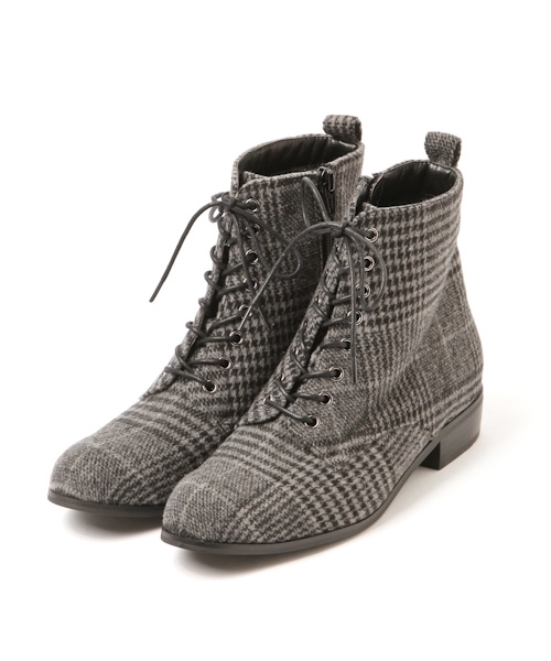 niko and...（ニコアンド）の「オリジナルレースアップブーツ（ブーツ・レディース・ブラック/グレー/キャメル・SMALL/MEDIUM/LARGE）」の7枚目の写真