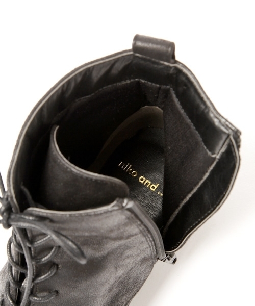 niko and...（ニコアンド）の「オリジナルレースアップブーツ（ブーツ・レディース・ブラック/グレー/キャメル・SMALL/MEDIUM/LARGE）」の17枚目の写真