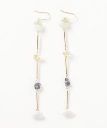【AIpi】天然石ロングピアス