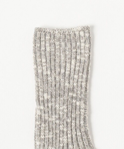 B:MING by BEAMS（ビーミングバイビームス）の「スラブ リブ ソックス（ソックス/靴下・レディース・グレー/ブラック/ベージュ・ONE SIZE）」の4枚目の写真
