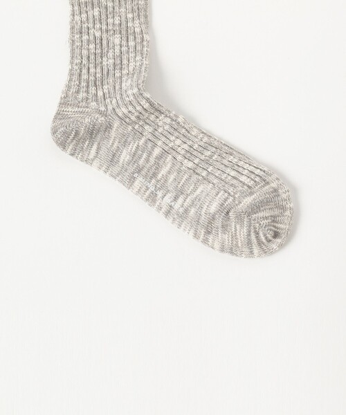 B:MING by BEAMS（ビーミングバイビームス）の「スラブ リブ ソックス（ソックス/靴下・レディース・グレー/ブラック/ベージュ・ONE SIZE）」の5枚目の写真