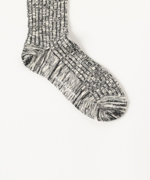 B:MING by BEAMS（ビーミングバイビームス）の「スラブ リブ ソックス（ソックス/靴下・レディース・グレー/ブラック/ベージュ・ONE SIZE）」の8枚目の写真