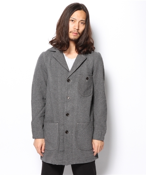 WEGO(ウィゴー)の「WEGO/ショップコート(ステンカラーコート・メンズ・グレー/ネイビー・MEDIUM/LARGE)」の3枚目の写真