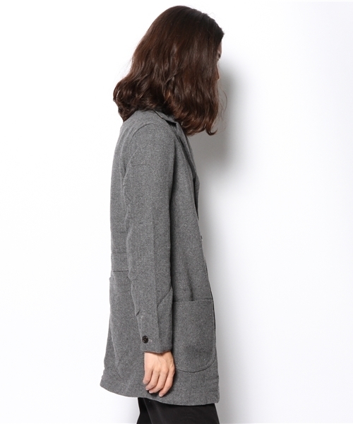 WEGO(ウィゴー)の「WEGO/ショップコート(ステンカラーコート・メンズ・グレー/ネイビー・MEDIUM/LARGE)」の4枚目の写真