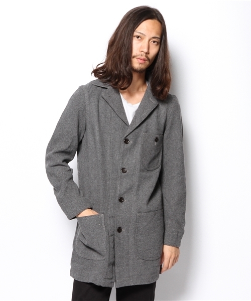 WEGO(ウィゴー)の「WEGO/ショップコート(ステンカラーコート・メンズ・グレー/ネイビー・MEDIUM/LARGE)」の13枚目の写真