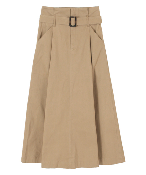 titivate（ティティベイト）の「ｳｴｽﾄﾍﾞﾙﾄ付ﾏｷｼｽｶｰﾄ（スカート・レディース・ブラック/ベージュ/カーキ/オレンジ・S/M/L）」の7枚目の写真