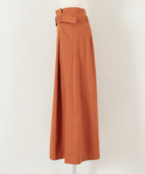 titivate（ティティベイト）の「ｳｴｽﾄﾍﾞﾙﾄ付ﾏｷｼｽｶｰﾄ（スカート・レディース・ブラック/ベージュ/カーキ/オレンジ・S/M/L）」の13枚目の写真