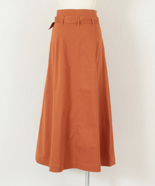 titivate（ティティベイト）の「ｳｴｽﾄﾍﾞﾙﾄ付ﾏｷｼｽｶｰﾄ（スカート・レディース・ブラック/ベージュ/カーキ/オレンジ・S/M/L）」の14枚目の写真