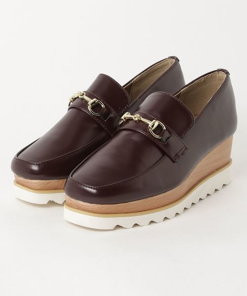 KOBE LETTUCE（コウベレタス）の「プラットフォームローファー＊レディース/厚底/シューズ/靴[I1617]神戸レタス（ローファー・レディース・ワイン/ブラック/キャメル/ブラック系その他・L/LL/M/S）」の11枚目の写真