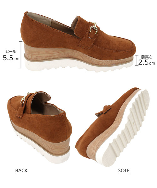 KOBE LETTUCE（コウベレタス）の「プラットフォームローファー＊レディース/厚底/シューズ/靴[I1617]神戸レタス（ローファー・レディース・ワイン/ブラック/キャメル/ブラック系その他・L/LL/M/S）」の13枚目の写真