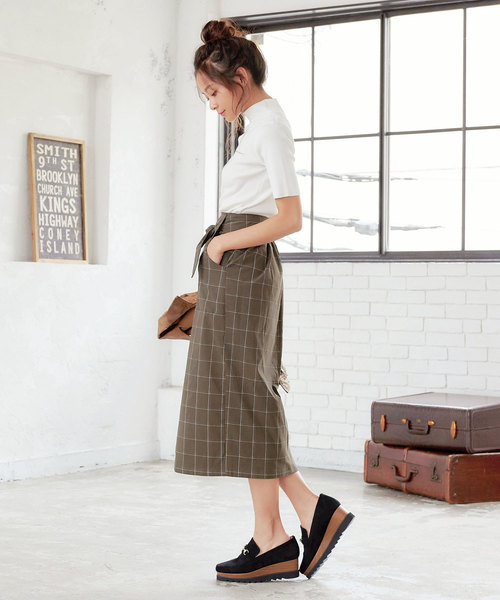 KOBE LETTUCE（コウベレタス）の「プラットフォームローファー＊レディース/厚底/シューズ/靴[I1617]神戸レタス（ローファー・レディース・ワイン/ブラック/キャメル/ブラック系その他・L/LL/M/S）」の15枚目の写真