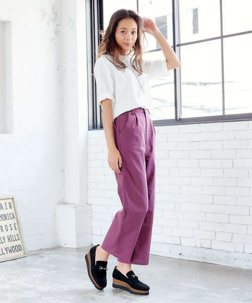 KOBE LETTUCE（コウベレタス）の「プラットフォームローファー＊レディース/厚底/シューズ/靴[I1617]神戸レタス（ローファー・レディース・ワイン/ブラック/キャメル/ブラック系その他・L/LL/M/S）」の17枚目の写真