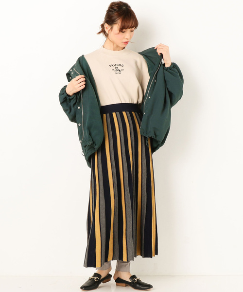 archives(アルシーヴ)の「ボリュームZIPパーカー(その他アウター・レディース・ベージュ/ネイビー/グリーン・MEDIUM)」の8枚目の写真
