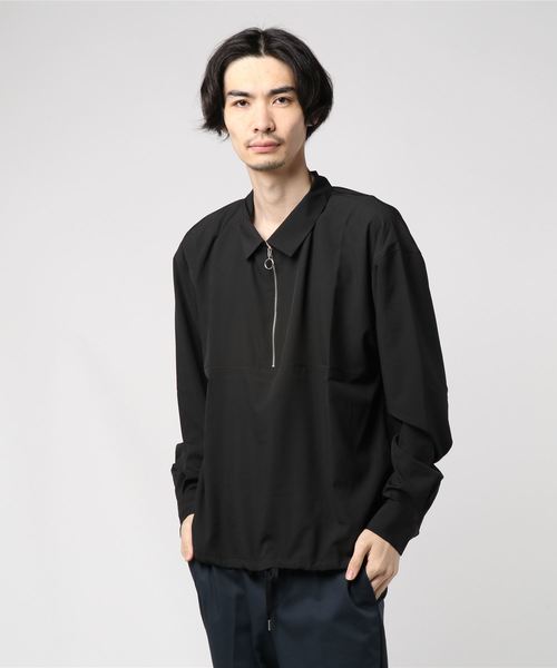 VIBGYOR(ヴィブジョー)の「VIBGYOR Select/ ハーフZIP L/Sシャツ(シャツ/ブラウス・メンズ・ブラック/ベージュ/テラコッタ・MEDIUM/LARGE)」の7枚目の写真